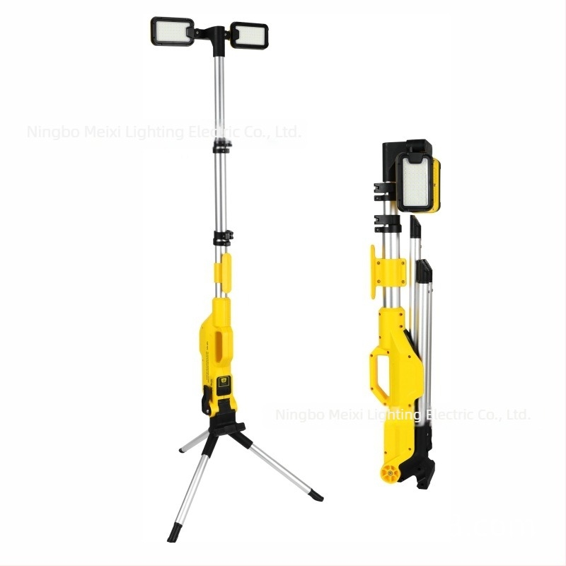 Hordozható háromlábas munkalámpa, feltölthető, forgatható és állítható, 124W, 6000–7000K, 5000–8000 lm, SMD LED, Modell Mx-5085