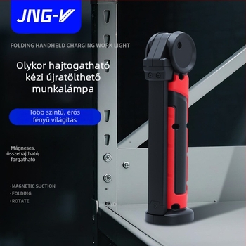COB+LED autó-karbantartási vizsgálólámpa, kézi forgó munkalámpa erős mágneses rögzítővel, 3.7V, 1200lm