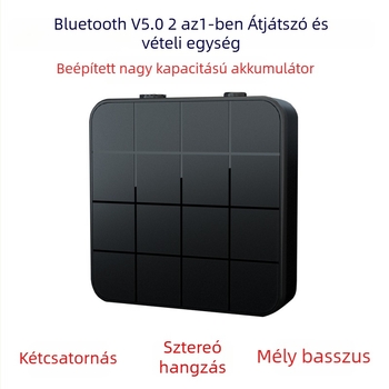KN321 Bluetooth 5.0 Audio átadó/vevő AUX Plug-and-Play 10 m hatótávolság