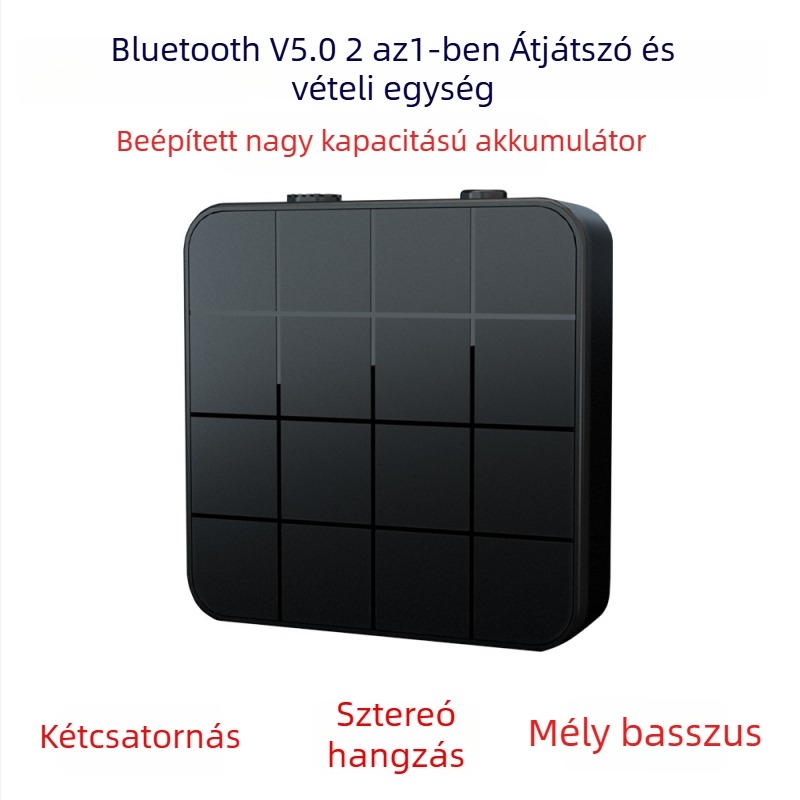 KN321 Bluetooth 5.0 Audio átadó/vevő AUX Plug-and-Play 10 m hatótávolság
