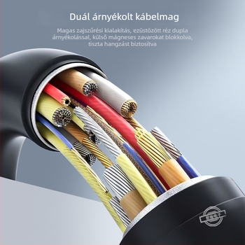 Apple-től 3,5 mm-es mikrofonkábel, aranyozott, rézmag, modell E277