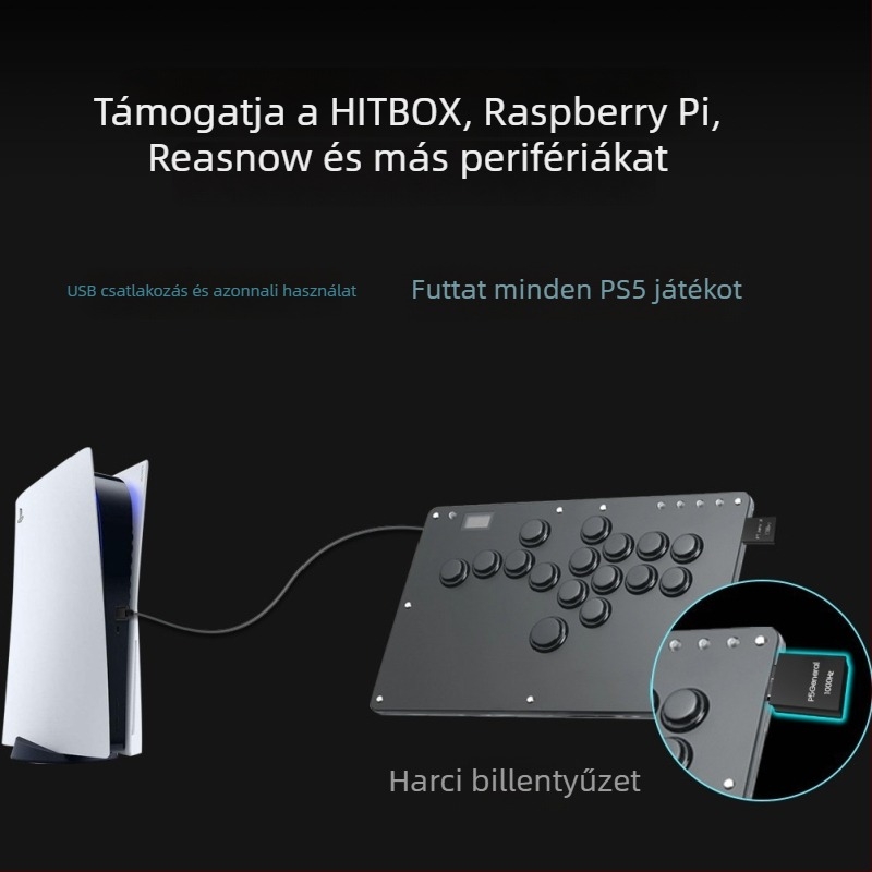 Besavior BK-P5G-1000 PS5 Aktivátor – USB Plug‑and‑Play, PlayStation 5-höz, támogatja több készüléket, kompatibil Raspberry Pi joystick és ReaSnow billentyűzet/egér