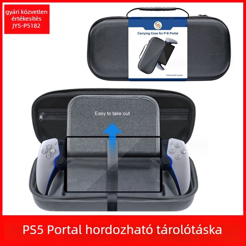PS5 Portal kézi tároló táska — JYS-P5182, EVA anyag, 370 g, PS5 Portal Handsethez