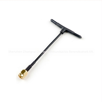 ExpressLRS átviteli antenna, 2.4 GHz, T-típusú omnidireziós, modell zrc-hfpv07, nyereség 1.7, impedancia 50 Ω
