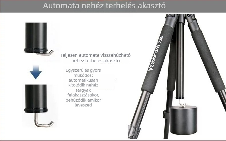 Teleszkópos állványkeret PTZ fej nélkül (Modell 6663, 4 szakaszok)
