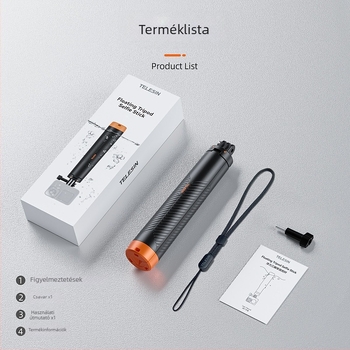 Úszó tripod Selfie stick GoPro, DJI és Insta360 kamerákhoz (TELESIN; Modell S1-tss-02; Anyag: műanyag + alumínium ötvözet; Univerzális kompatibilitás)