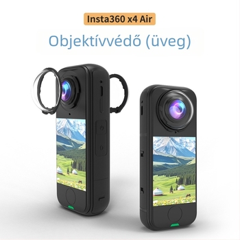 Insta360x4 Air védő tükör — ABS + edzett üveg, kompatibilis az Insta360x4 Air-rel, testreszabható logó, 2 darabos készlet
