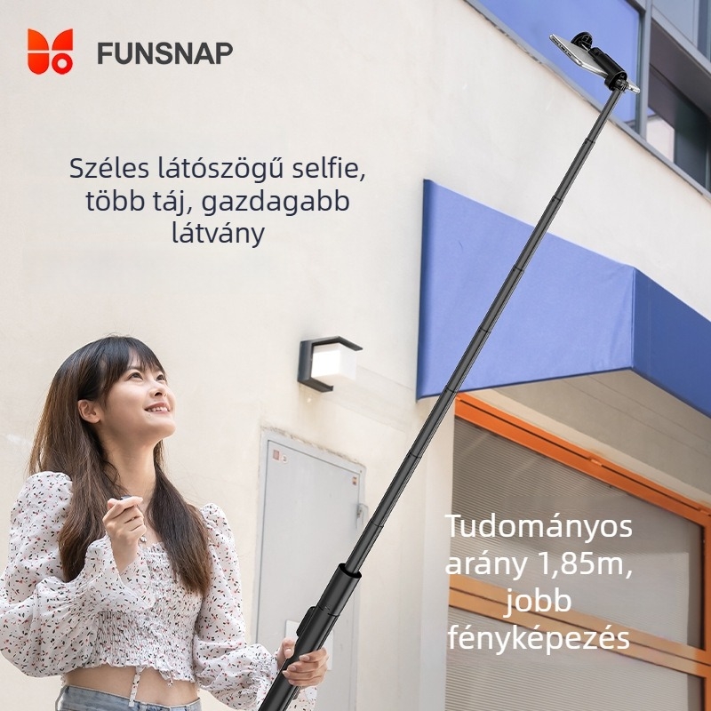 Hordozható padlós telefontartó állvány Bluetooth távirányítóval, alumíniumötvözet test, képstabilizálás, testreszabás támogatott