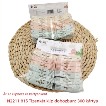 Szárító klipsz 815, műanyag, fehérnemű, zoknik, ingek, sálak és ruházat számára, modern minimalist stílus.