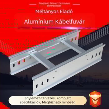 Alumíniumötvözet kábelhídcsatorna, trapéz alakú elválasztóval, kültéri használatra, Otosen, modellek 50x50–400x200