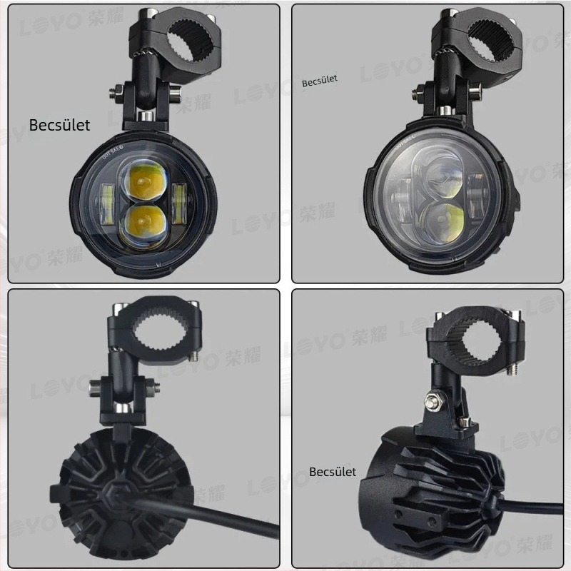 Motorkerékpár LED ködlámpa — 120W, 12V, 3000 lm, 6000K, modell LY-AFL-BM003