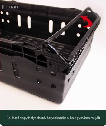 Műanyag zöldségek és gyümölcsök kiállítási kosara, stackable