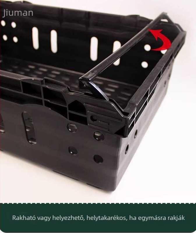 Műanyag zöldségek és gyümölcsök kiállítási kosara, stackable