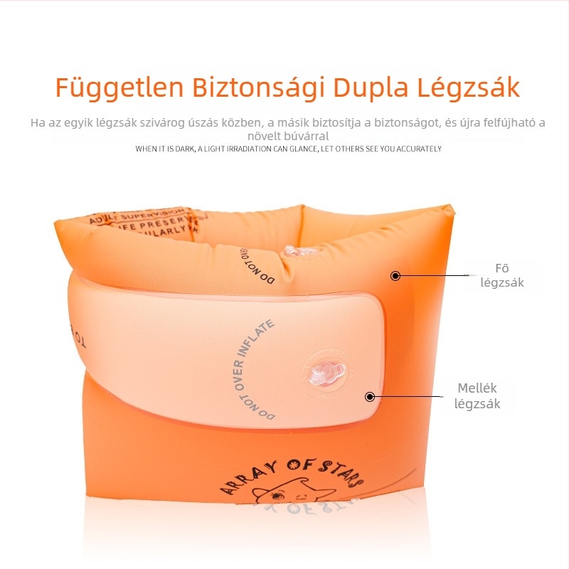 Felnőtt úszó kargyűrű vastagított PVC bélés, konkáv-konvex kialakítás, modell AT9009