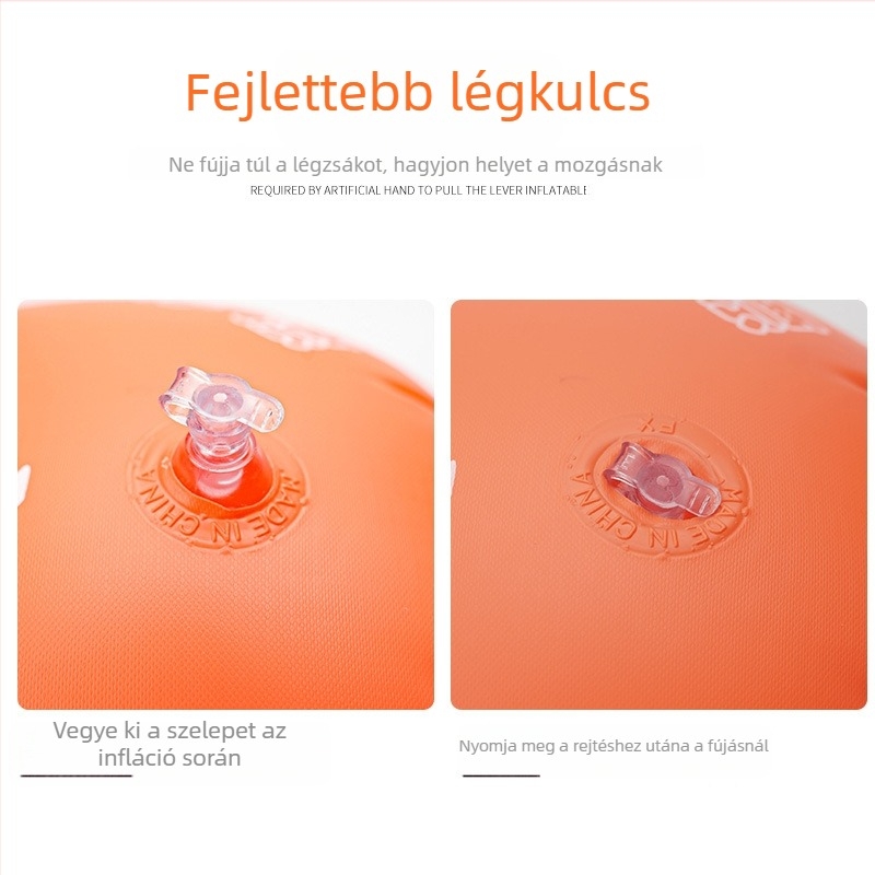 Felnőtt úszó kargyűrű vastagított PVC bélés, konkáv-konvex kialakítás, modell AT9009