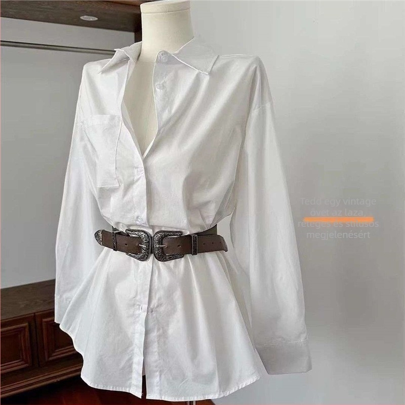 Övvel ellátott inget-ruha, hosszú ujjú, polo gallér, chenille anyag (Spandex; tartalom <30%; szarv ujjak)