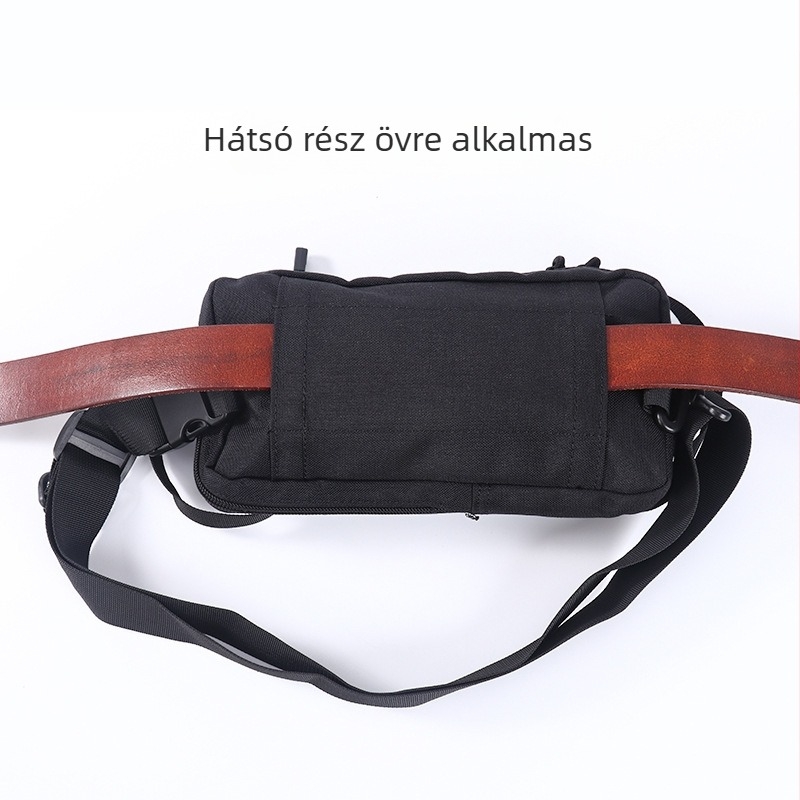Uniszex övtáska szabadtéri sportokhoz, nagy kapacitású telefontartó, poliészter