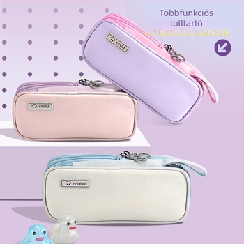 Tolltartó, háromrétegű, hordozható, nagy kapacitású (vászon; koreai stílus)