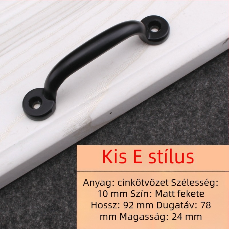 Felületszerelt fogantyú cinkötvözetből, modern minimál stílus, elektroplakált bevonat, modell Surface Mounted 10.