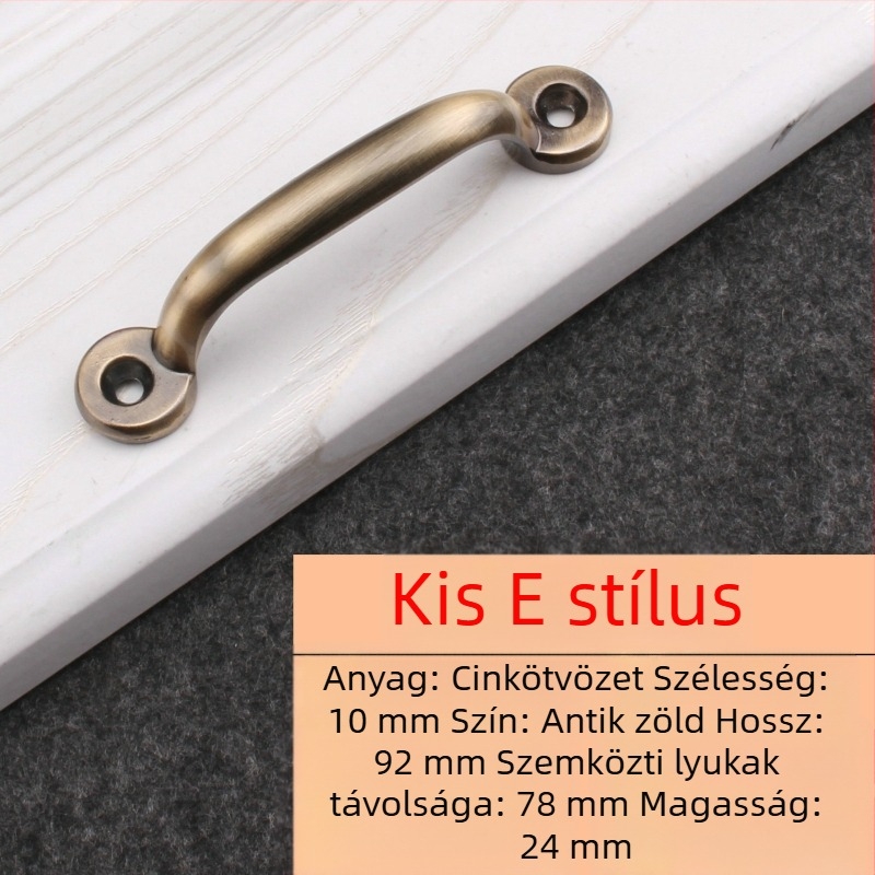 Felületszerelt fogantyú cinkötvözetből, modern minimál stílus, elektroplakált bevonat, modell Surface Mounted 10.