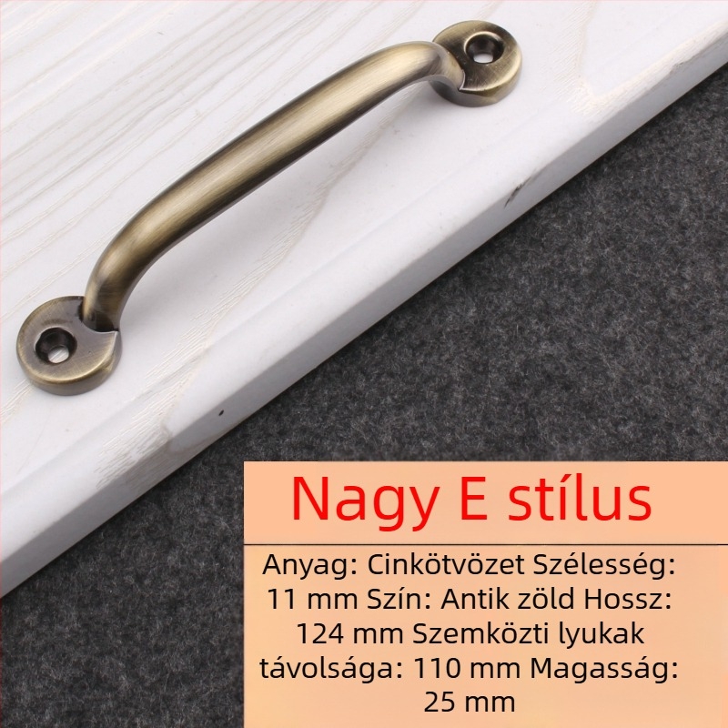 Felületszerelt fogantyú cinkötvözetből, modern minimál stílus, elektroplakált bevonat, modell Surface Mounted 10.