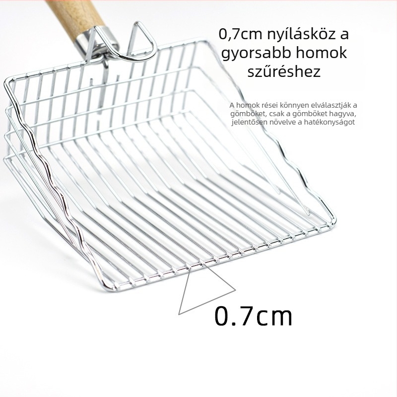 Fém macskaalomkanál; kompatibilis a bentonittel, tofu homokkal és kevert homokkal; nem importált; nincs magáncímke