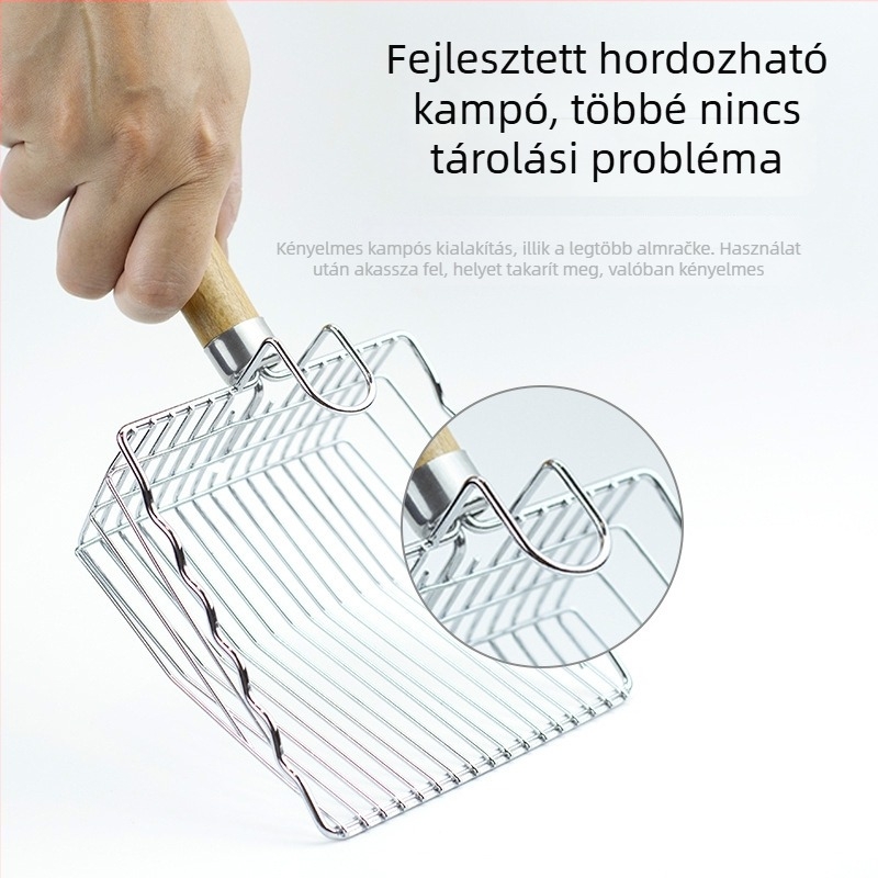 Fém macskaalomkanál; kompatibilis a bentonittel, tofu homokkal és kevert homokkal; nem importált; nincs magáncímke