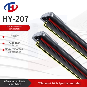 Keret nélküli ablaktörlő, dupla gumiszalag (180° törlési szög, 24V, anyag osztály A, X6)