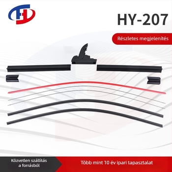 Keret nélküli ablaktörlő, dupla gumiszalag (180° törlési szög, 24V, anyag osztály A, X6)