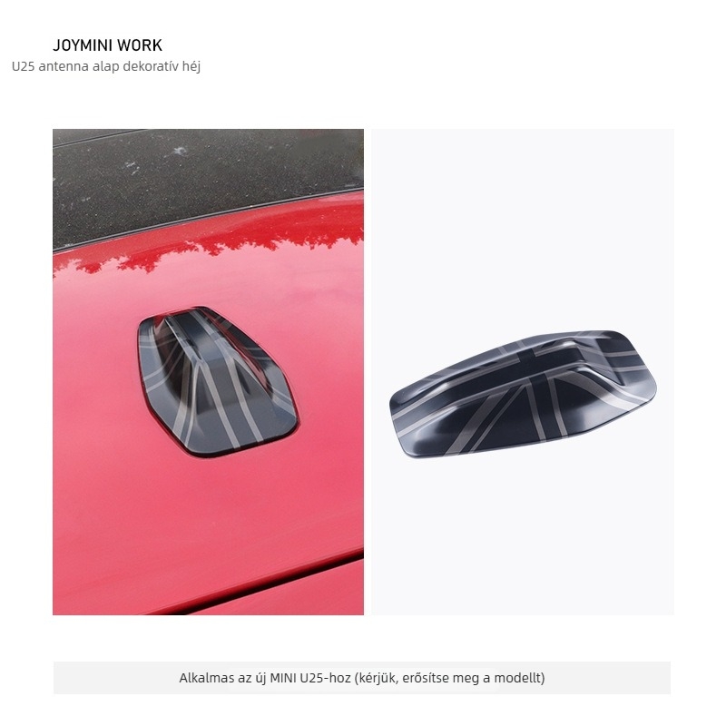 Carlway autóantennafede BMW Mini U25-höz, dekoratív, öntapadós szerelés, testreszabás elérhető