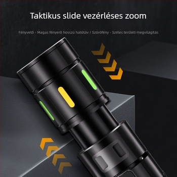 Multifunkcionális autó LED munkalámpa fehér lézerrel + COB LED-del, 20W, 3000mAh, 350+ lm, 500m+ hatótávolság, alumínium ötvözet, mágnes, optikai zoom