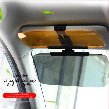 Autó anti‑fényes nappal/éjszaka napszűrő szemüveg, teleszkópos felszerelés, alumínium fólia, univerzális illeszkedés, Toyota kompatibilis