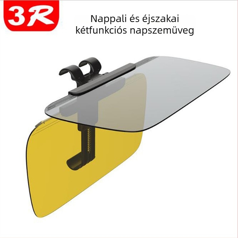 Autó anti‑fényes nappal/éjszaka napszűrő szemüveg, teleszkópos felszerelés, alumínium fólia, univerzális illeszkedés, Toyota kompatibilis
