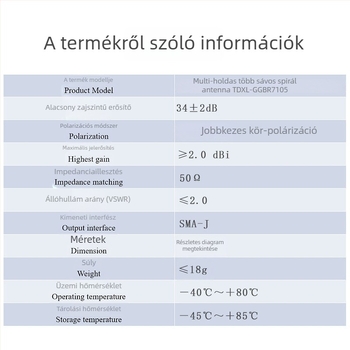 TDXL GNSS Beidou GPS – Drónpozicionálás kiváló pontossággal, multi-frekvenciás aktív négyágú spirálantenna RTK felméréshez