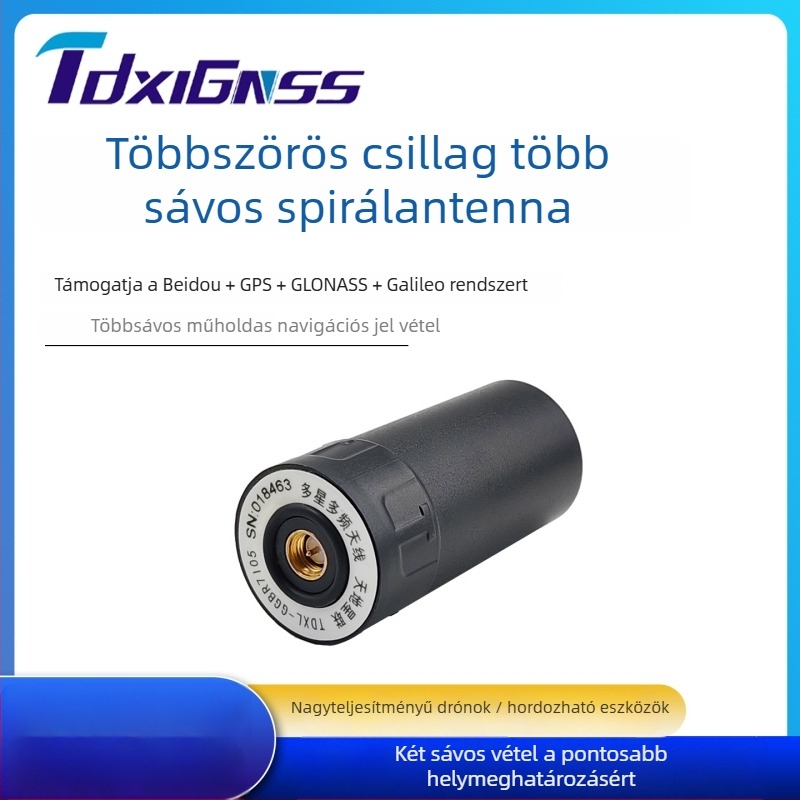 TDXL GNSS Beidou GPS – Drónpozicionálás kiváló pontossággal, multi-frekvenciás aktív négyágú spirálantenna RTK felméréshez