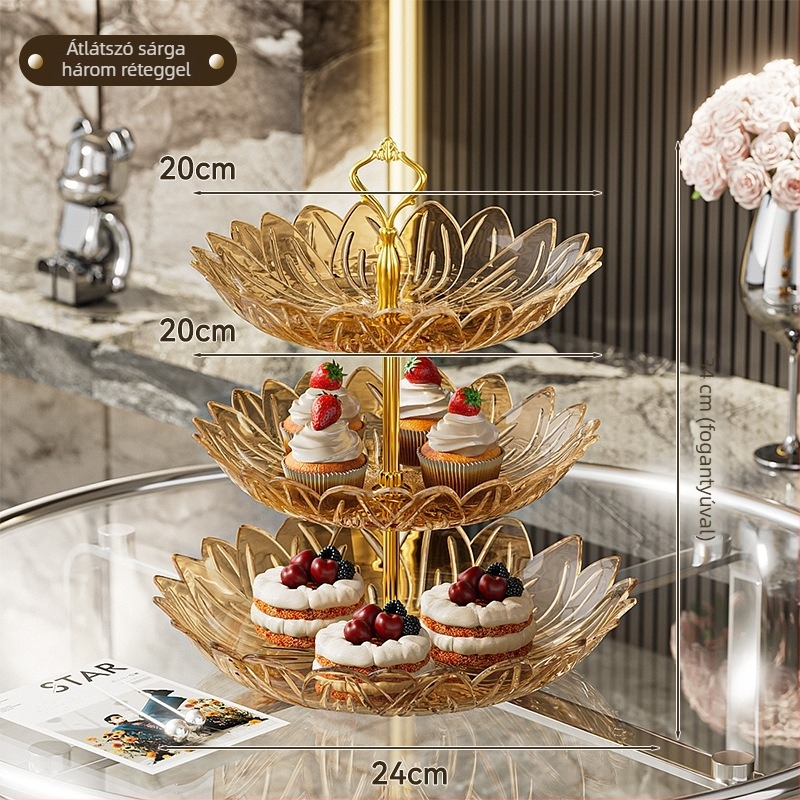 Műanyag gyümölcstál, Xijueya márka, modern minimalist stílus, 2025-ben bemutatva