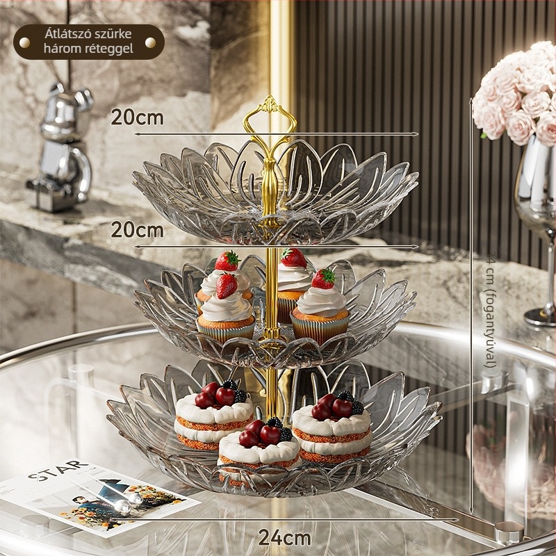 Műanyag gyümölcstál, Xijueya márka, modern minimalist stílus, 2025-ben bemutatva