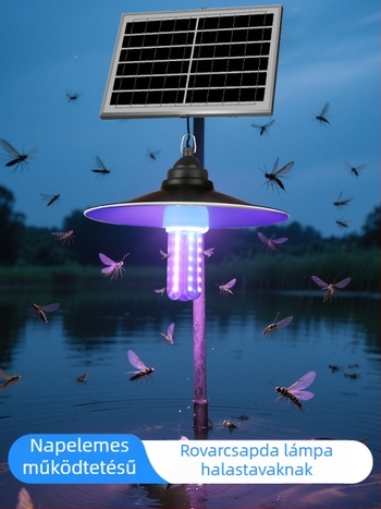 Ragasztó szúnyogcsapó lámpa, kültéren, 10 m² lefedettség, kézi elektromos működés, akkumulátor nélkül