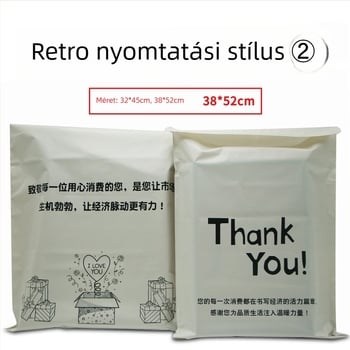 Megvastított angol nyelvű nyomtatású expressz tasak logóval, vízálló, PE csomagolás