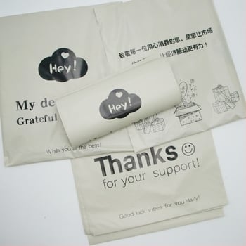 Megvastított angol nyelvű nyomtatású expressz tasak logóval, vízálló, PE csomagolás