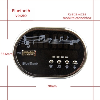 Gyerekek elektromos autójához zenei panel MP3-lejátszóval, zenei chippel és áramkörrel (műanyag ház)