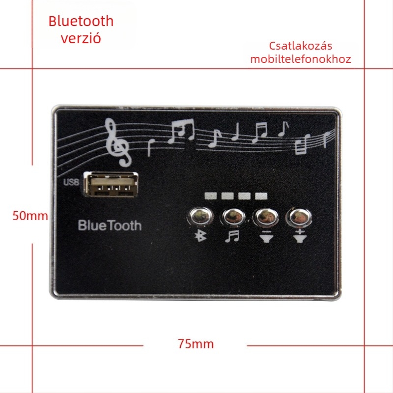 Gyerekek elektromos autójához zenei panel MP3-lejátszóval, zenei chippel és áramkörrel (műanyag ház)
