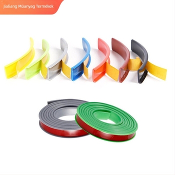 PVC éle-szigetelés pickleball ütőhöz, U-alakú gumitömítés, extrudált síkcsík, testreszabható