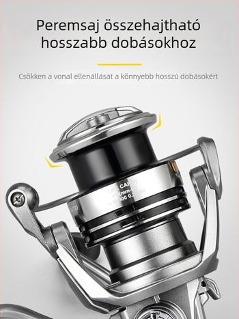 Hui Diao teljesen fém spinningorsó ferde spool-lal, cserélhető bal/jobb kézre fogantyúval, tengeri horgászathoz