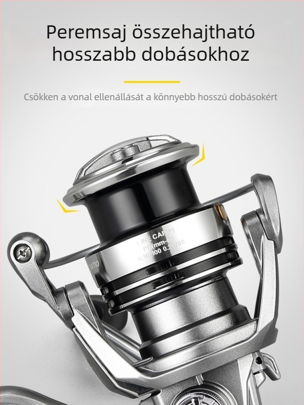 Hui Diao teljesen fém spinningorsó ferde spool-lal, cserélhető bal/jobb kézre fogantyúval, tengeri horgászathoz