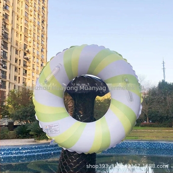 Felnőtt pilon kör alakú úszó PVC-ből – 0,25 mm PVC vastagság, nyomtatott minta, kézi felfújás