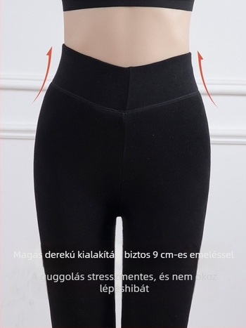 Női gyapjú meleg nadrág fleece-béléssel téli viselet