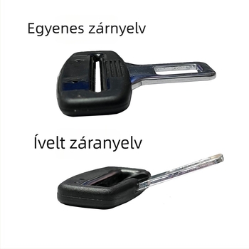 Autóöv zárbetét bayonet nyelvvel – 45-gauge acél, súly 54 g, modell 6668, logónyomtatás elérhető