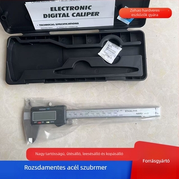Digitális vernier tolómérő LCD kijelzővel, nagy pontosságú, kompakt dizájn, karkötő mérésére