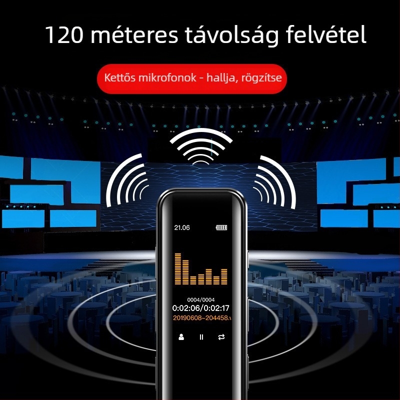 Nobixing G1/G6 professzionális hangrögzítő, HD zajcsökkentéssel, átírással, hordozható MP3 lejátszó